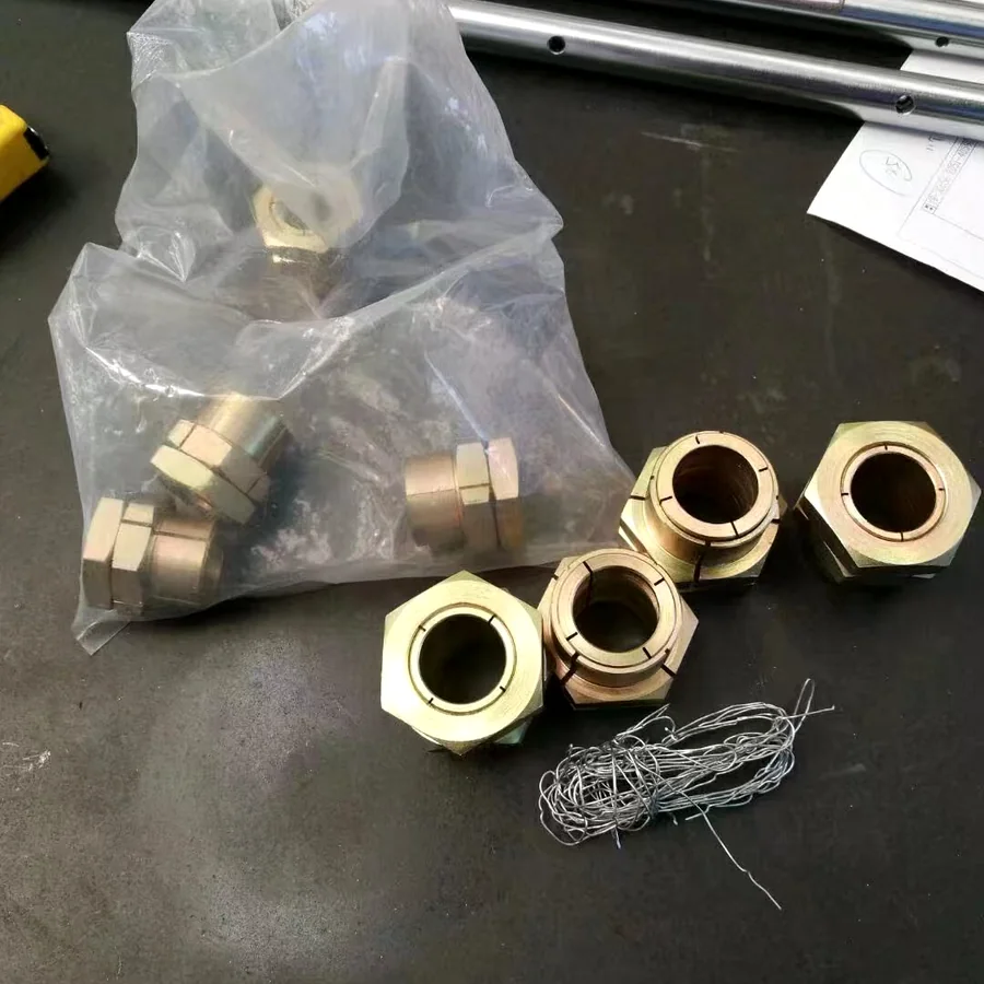 Real replacement machined nuts, sleeves, shafts, and industrial parts